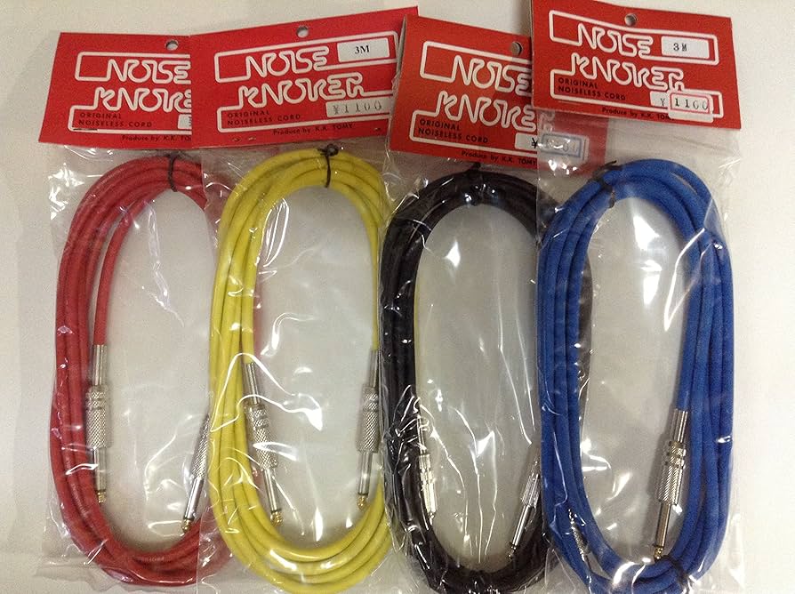Amazon | NOISE KNOCKER ギターコード シールド 3m S/S 4本