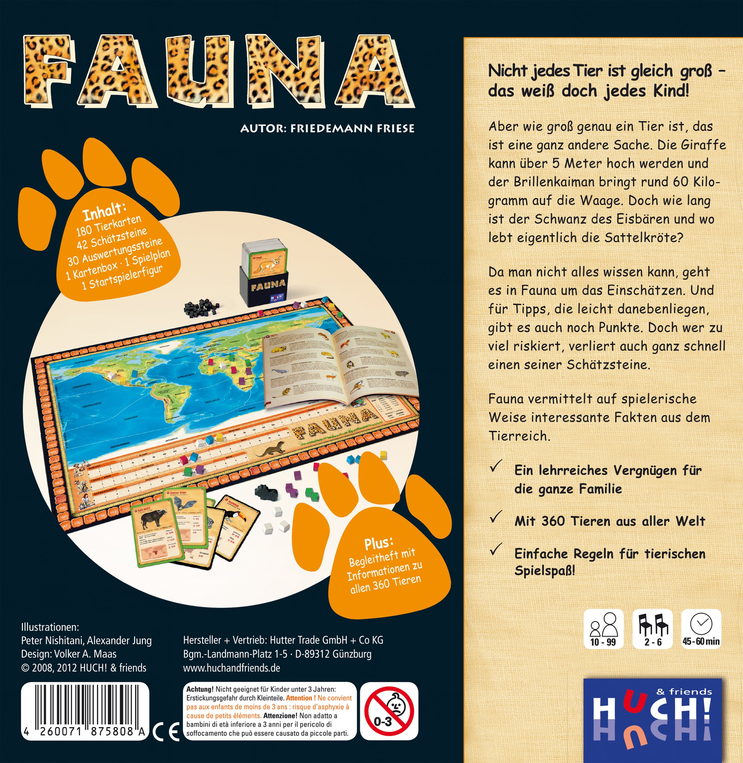 Huch & Friends 75808 - Fauna, Gioco in Scatola per Scoprire Il Regno Animale [Lingua Tedesca]