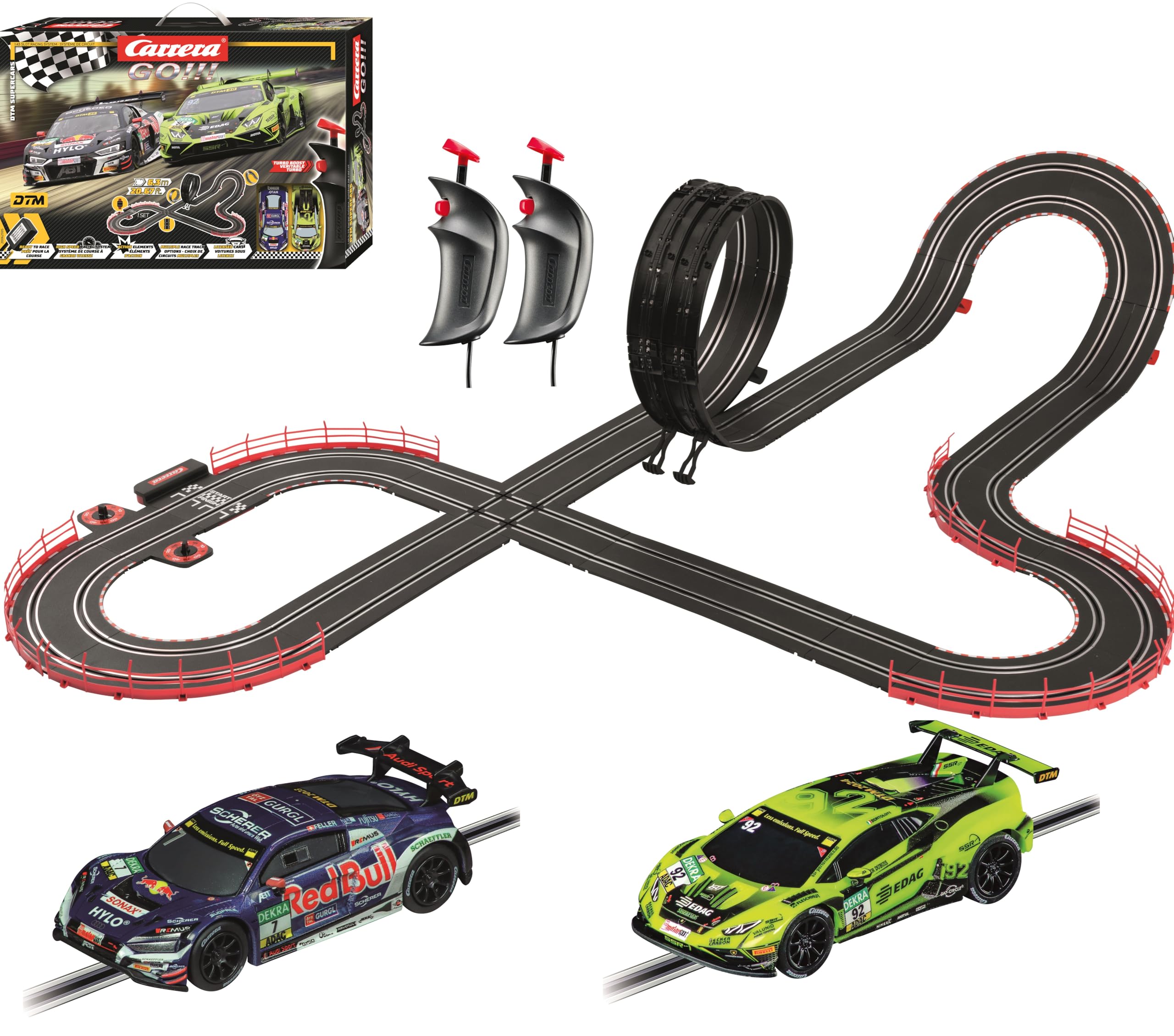 Amazon.com: Carrera GO DTM Supercars Slot Car Race Track Toy for