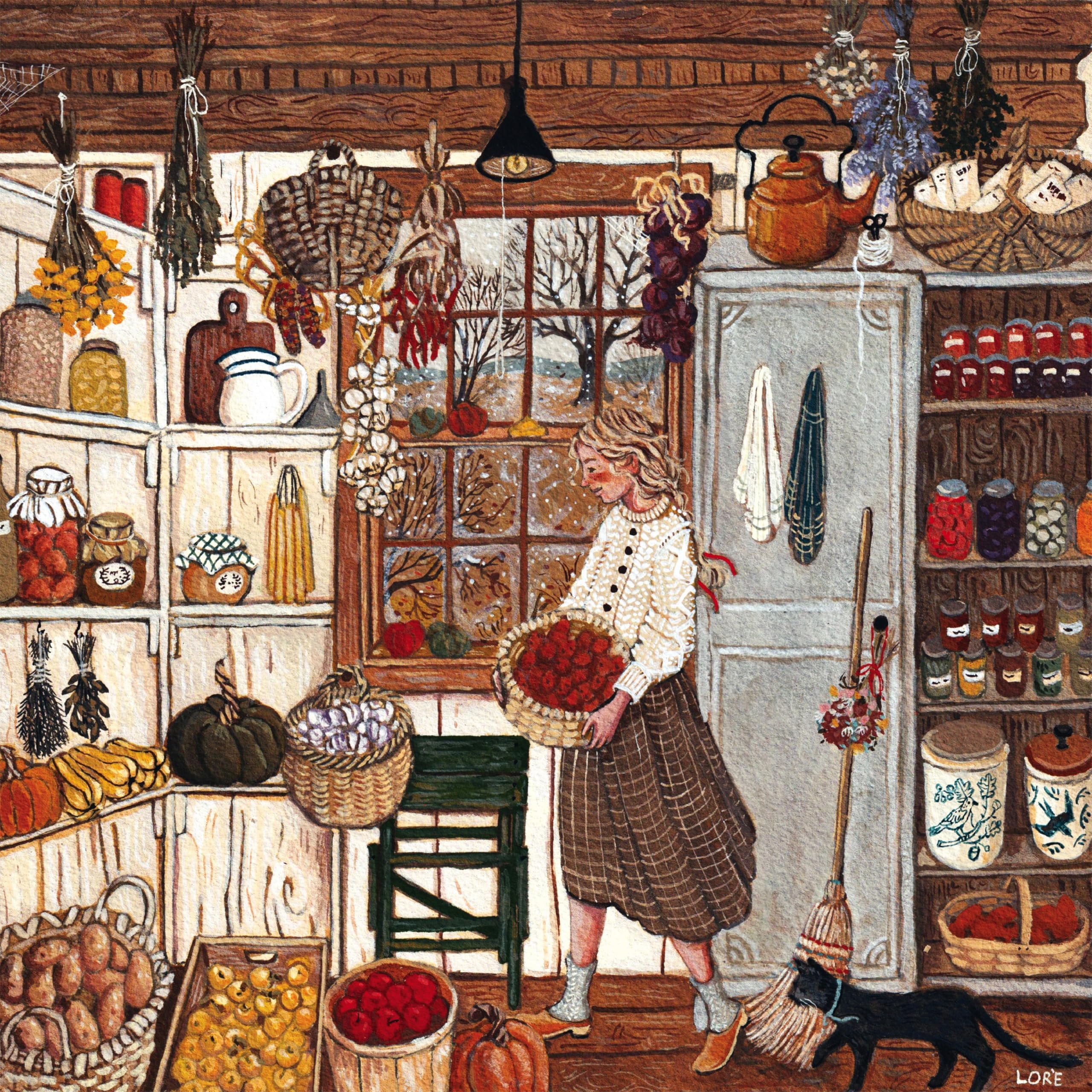 New York Puzzle Company - Lore Pemberton Winter Stores - 500 Piece Jigsaw Puzzle for Adults by Lore Pemberton - Image 2
