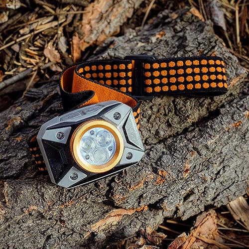 Miniatura 6 de DURACELL - Linterna frontal LED multifunción de alta intensidad de 450 lúmenes, diseño cómodo y ultra fuerte con 5 modos y 3 pilas AAA incluidas.