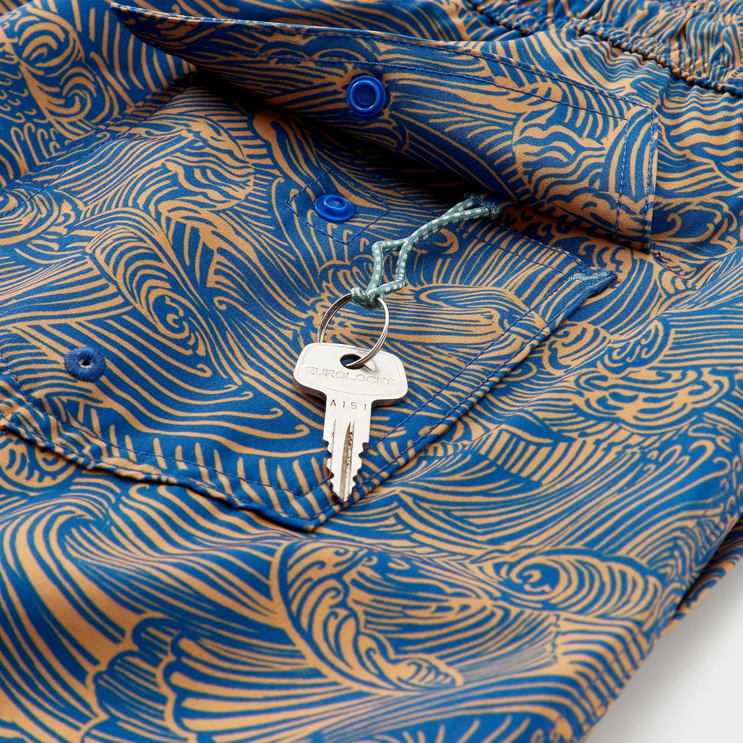 Huckberry Wellen Men's Swim Trunks - Performance Lined Swim Shorts, in 5" or 7" Inseam, Stretchy w/Liner, Elastic Waistband - Image 8