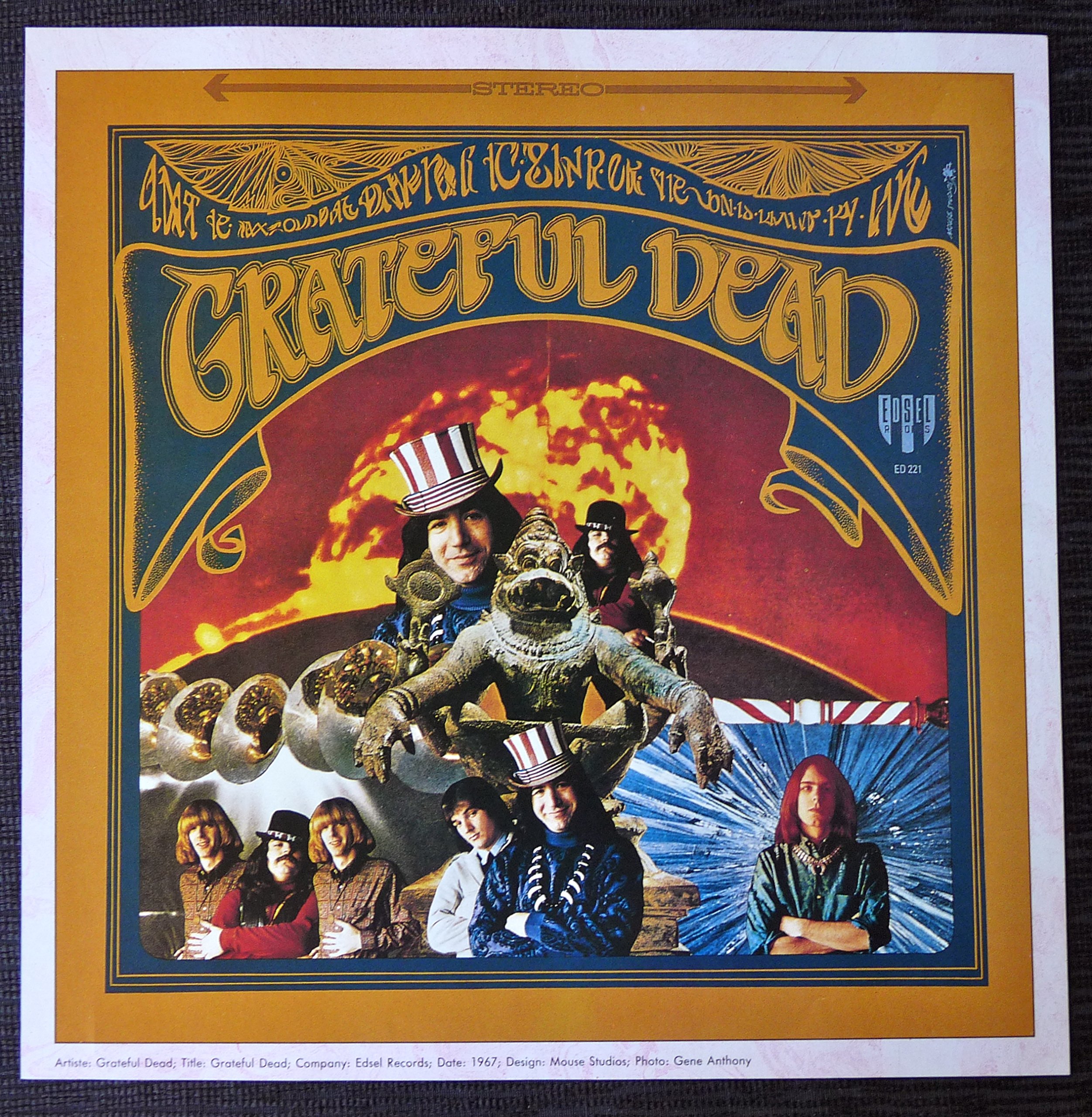 〇Bi1077 限定ポスター GRATEFUL DEAD 1995 フレーム AUCTION - BG-38-RP-4 - Grateful Dead - Wes Wilson - 1966