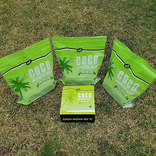 Miniatura 7 de Kit de ladrillos de coco de 3 x 29.98oz de ladrillo certificado RHP pH equilibrado, fibra de coco orgánica, lavado, bloque comprimido, para