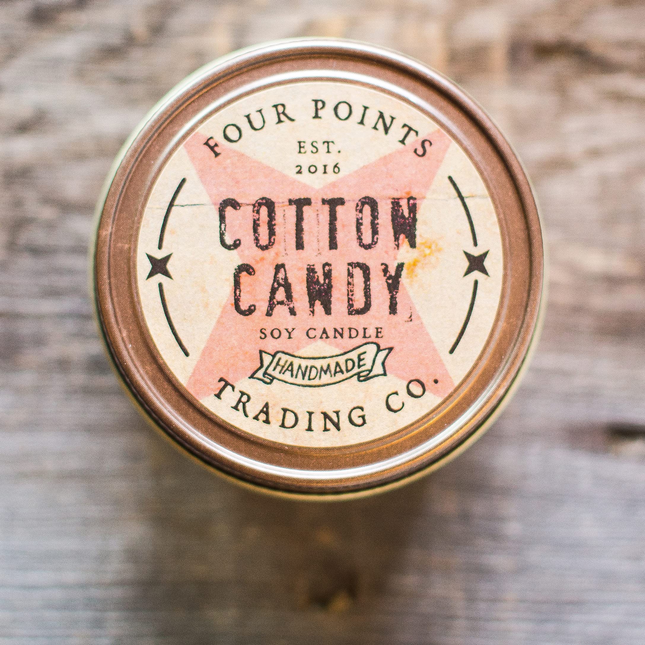 Cotton Candy - Candela profumata per aromaterapia, 226 ml, con barattolo