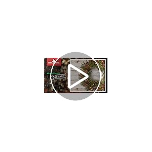 National tree company pre lit artificial christmas wreath green evergreen white lights decorated with ball ornaments red sprigs christmas collection 24 inches  urban country home decor