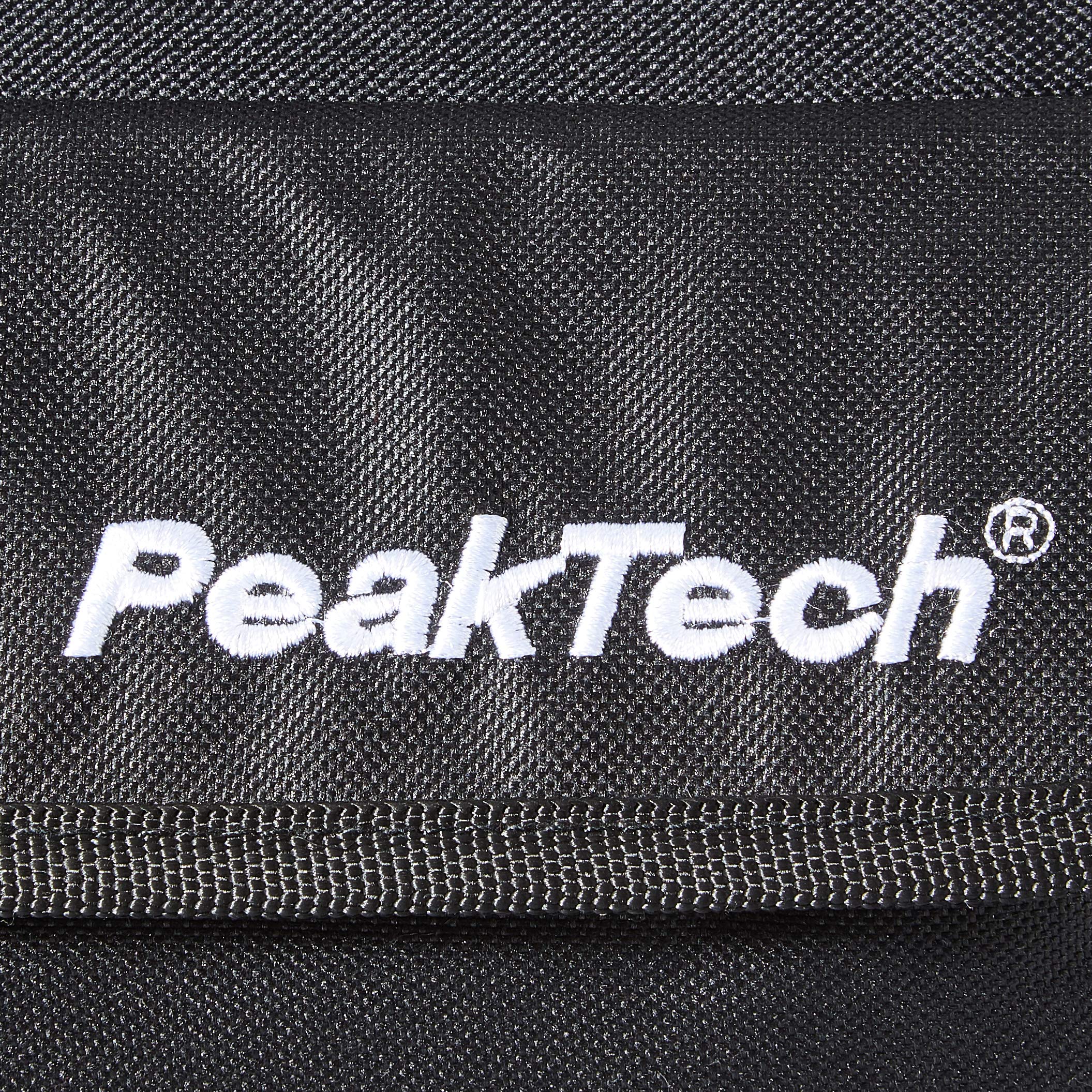 PeakTech P 7400 – Tragetasche für Oszilloskope & Messgeräte, Transporttasche mit Polsterung, Zubehörtaschen mit Klettverschluss, Schultergurt, Stabiler Handgriff – 380 x 210 x 140 mm (Schwarz)