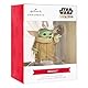 Hallmark The Mandalorian Grogu Hängeornament - Star Wars Weihnachtsbaumschmuck aus Harz - Geschenk für Weihnachten