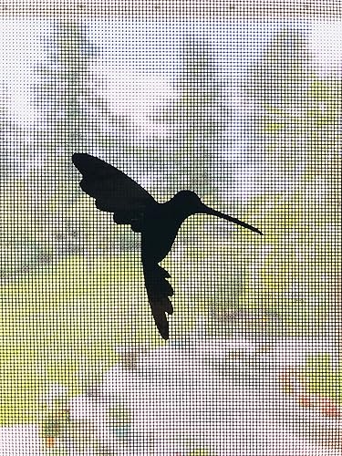 Calcomanías retráctiles para puerta, 5 por paquete, mantiene a los niños seguros, alerta a pájaros, perros, niños, advierte, protege, seguridad en