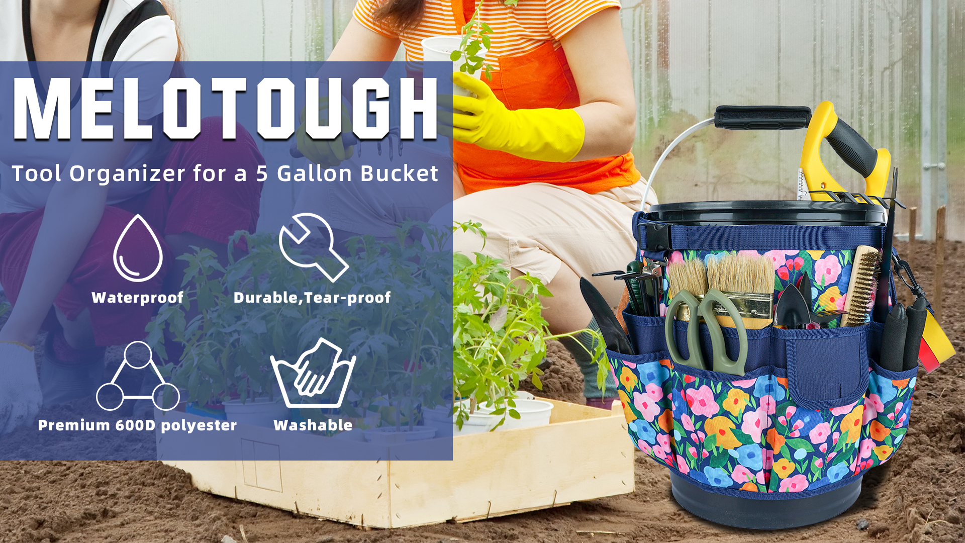 Bucket Buddy Bucket Tool Organizer Muel 53 Pocket Bucket Caddy