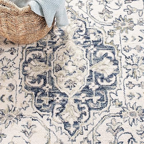 Miniatura 6 de Safavieh Aspen Collection APN125A - Alfombra de pasillo de 2 pies 3 pulgadas x 8 pies color marfilazul