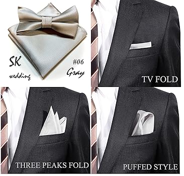 Amazon | [LaLUCA GOODS] 蝶ネクタイ チーフ 結婚 式 メンズ