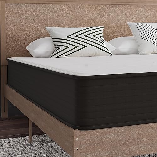 Miniatura 4 de EMMA + OLIVER Drift - Colchón híbrido de 10 pulgadas, espuma de alta densidad y resortes ensanchados en una caja, espuma certificada CertiPur-US,