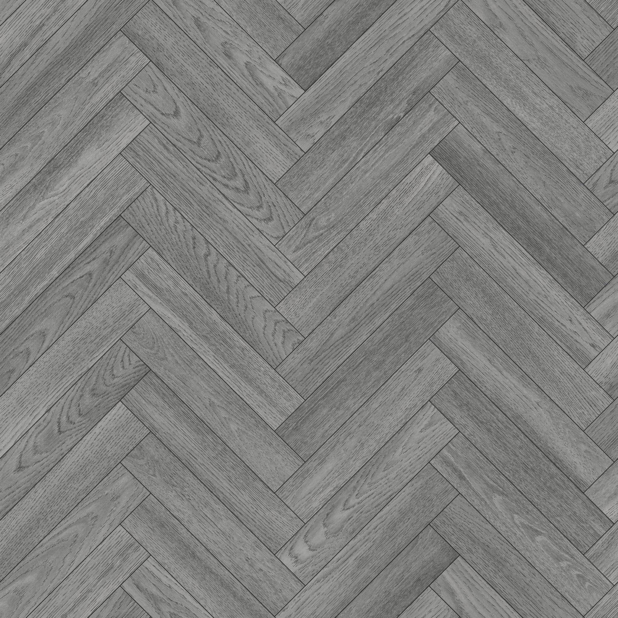 Dorset 990D Grey Wood Herringbone Effect Solent Vinyl Flooring | - 3m x 5m (6ft6" x 16ft4")