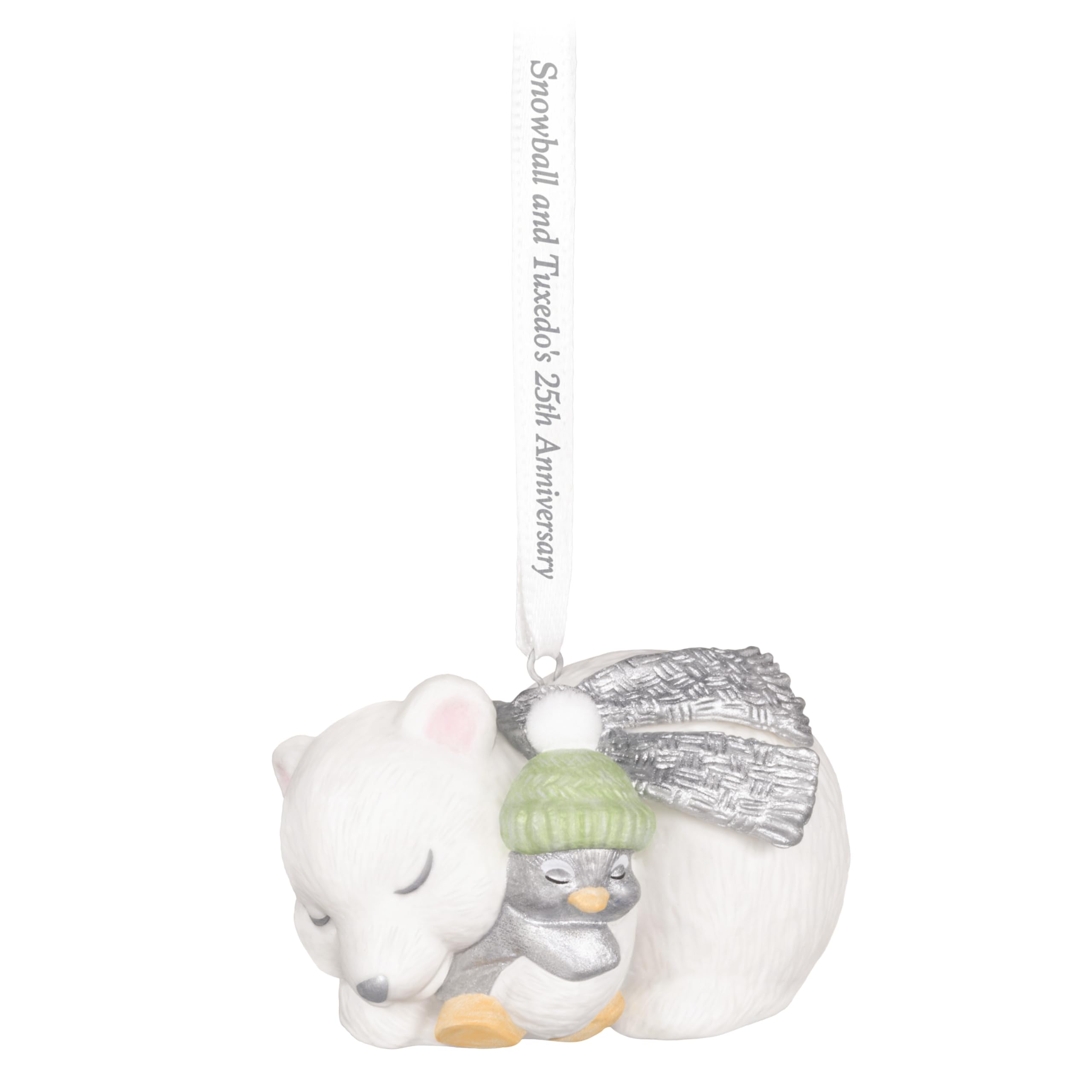 Hallmark Keepsake Christmas Ornament 2025, 25th Anniversary Snowball and Tuxedo, Porcelain, Gifts for Animal Lovers
