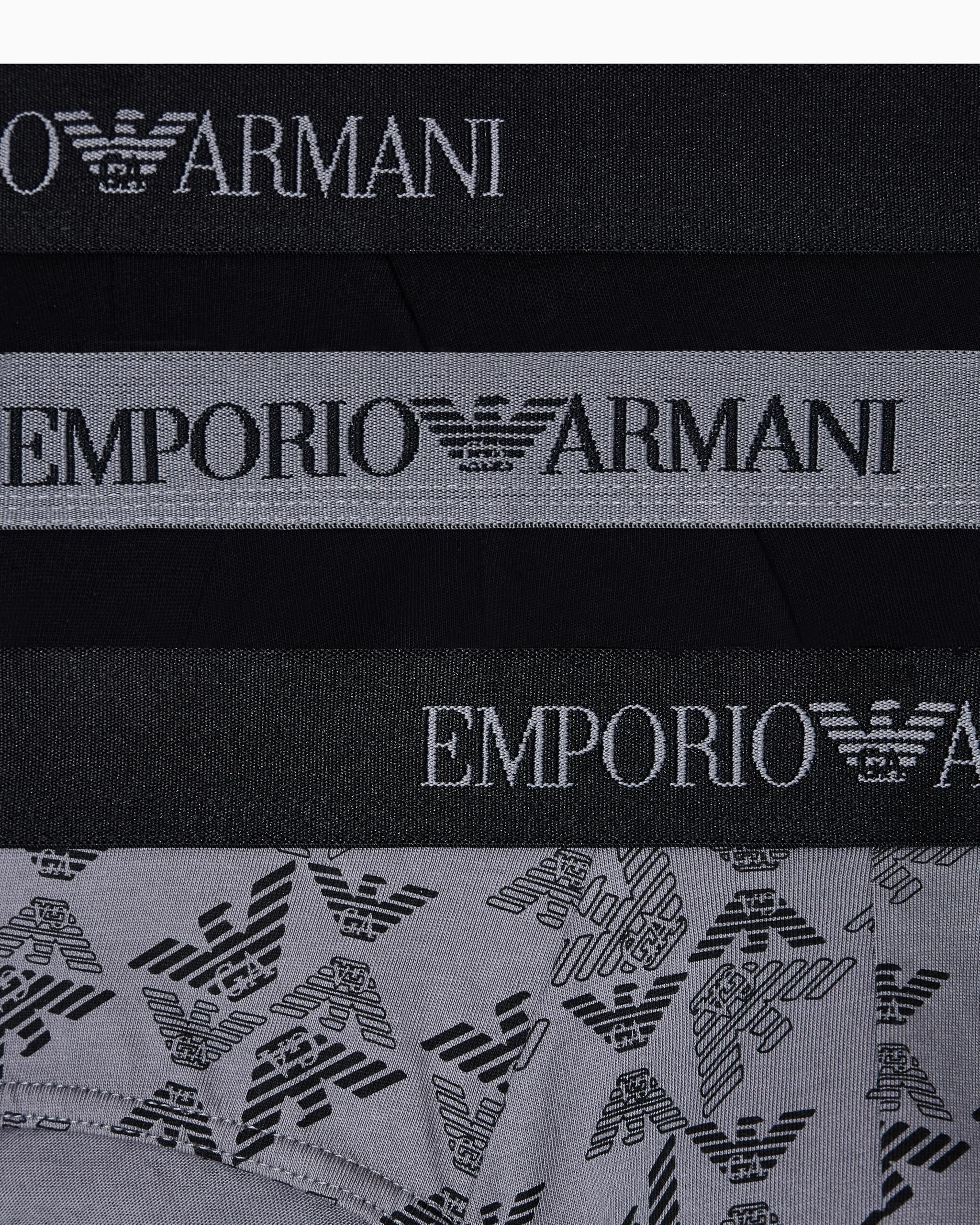 Emporio Armani Pure Cotton 3-Pack Brief Mutande da Uomo Uomo (Pacco da 3)
