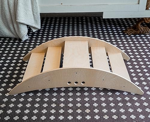 Miniatura 7 de Avenlur Escalera mecedora estilo Montessori y Waldorf, centro de actividades para niños pequeños, niños, escuela en casa, asientos de guardería de