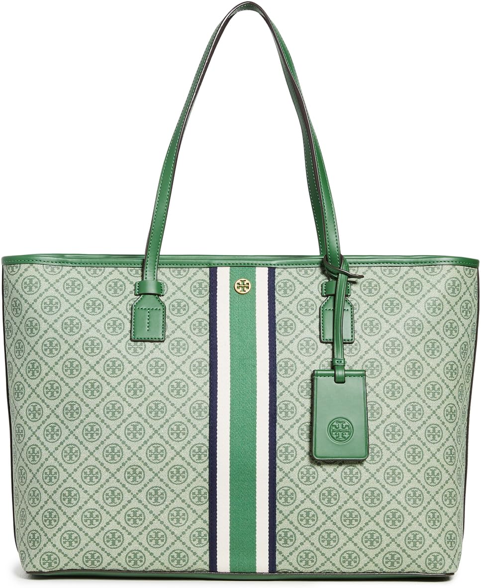 Tory Burch Womens T Monogram Coated Canvas Tote, New Philippines