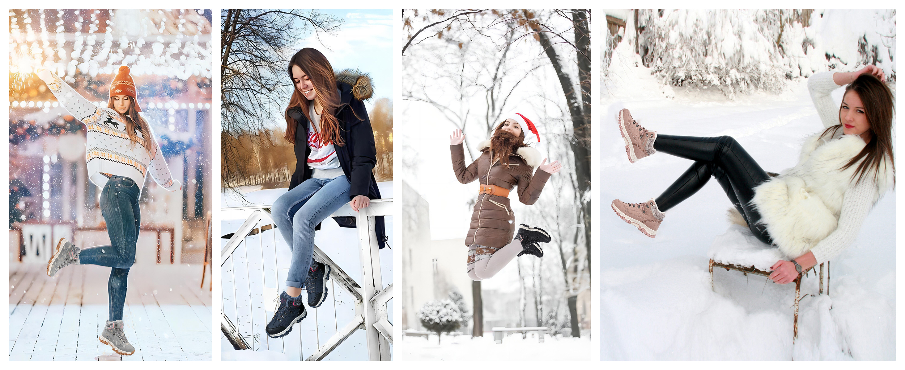 Stivali Invernali Donna TARELO | Antiscivolo E Caldi | Taglie 36-41 | Per Escursionismo E Outdoor - Foto 8