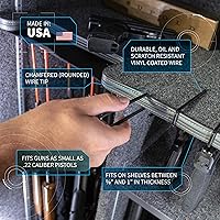 Vista 5 de Gun Storage Solutions Soportes y soportes para estanterías, organiza tu caja fuerte y exhibiciones. Funciona para pistolas y pistolas. 22 Cal y más