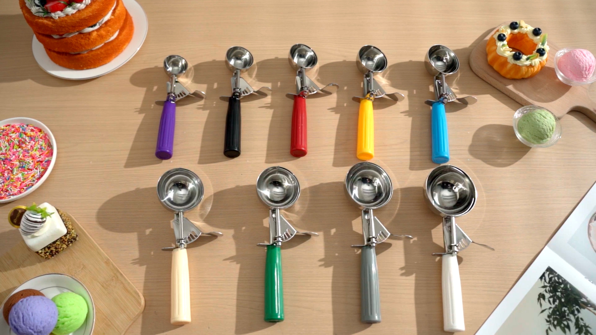 Amazon.com: Hsei 6 Pcs Ice Cream Scoops Stainless Steel Cookie