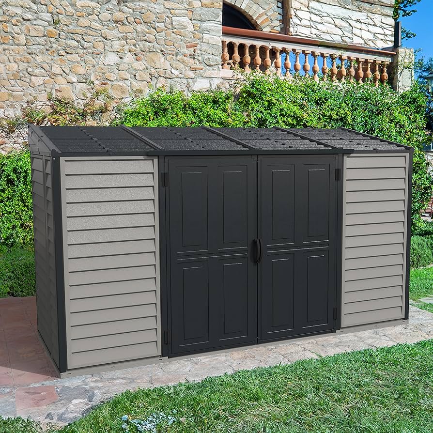 Amazon.com : Duramax SideMate Plus 10x4 Vinyl Shed with Foundation