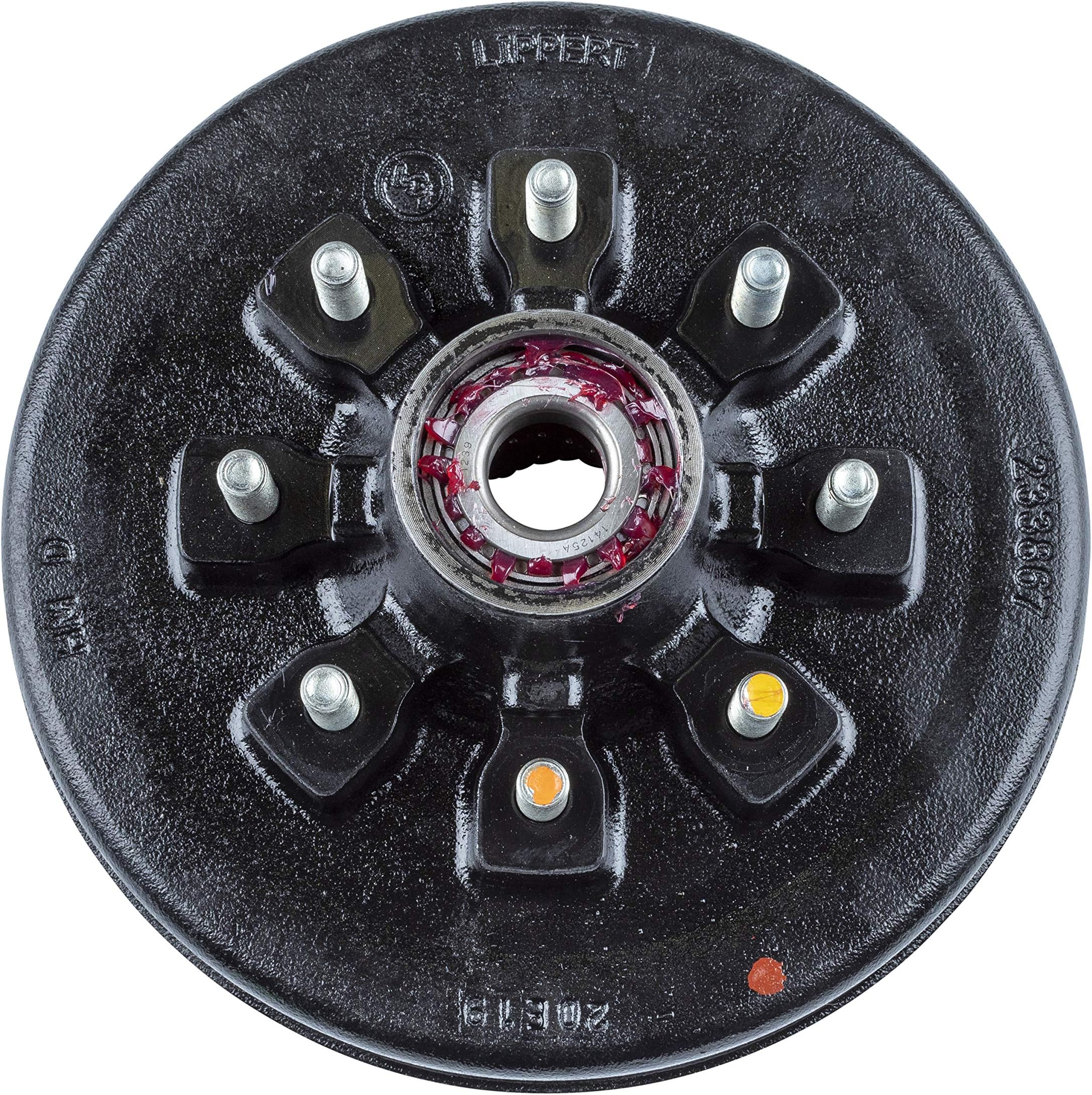 Lippert Components - 814204 12" Brake Hub Assembly, 8 on 6.5"; 9/16" Stud - 7,000 lbs.