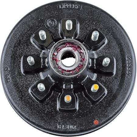 8 Lug Trailer Brakes 8 On 6.5 Trailer Hub Drum Kit With 12x2 Electric Brakes - Fits 7,000 Lb Axle, Complete Set Trailer Wheel Hub Assembly - Foto 6