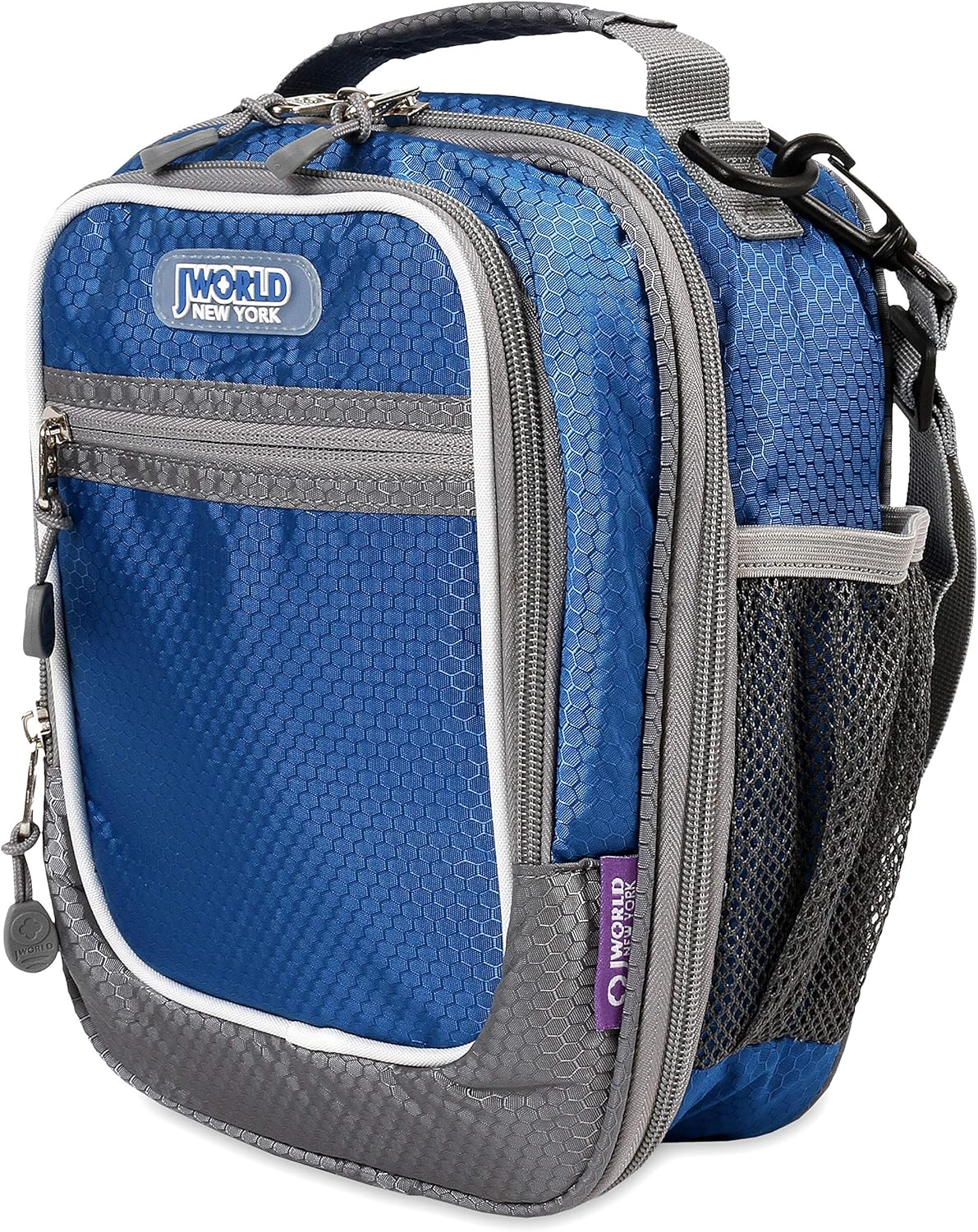 J World Cara Lunch Bag. Insulated Lunch-Box for Boys Girls Adult, Navy