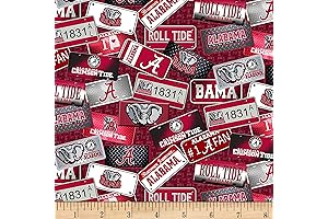 NCAA Alabama Crimson Tide Quilt Fabric