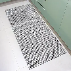 Passadeira Tapete Cozinha 2,00m x 65cm Preto - Tapete Passadeira para Cozinha e Quarto