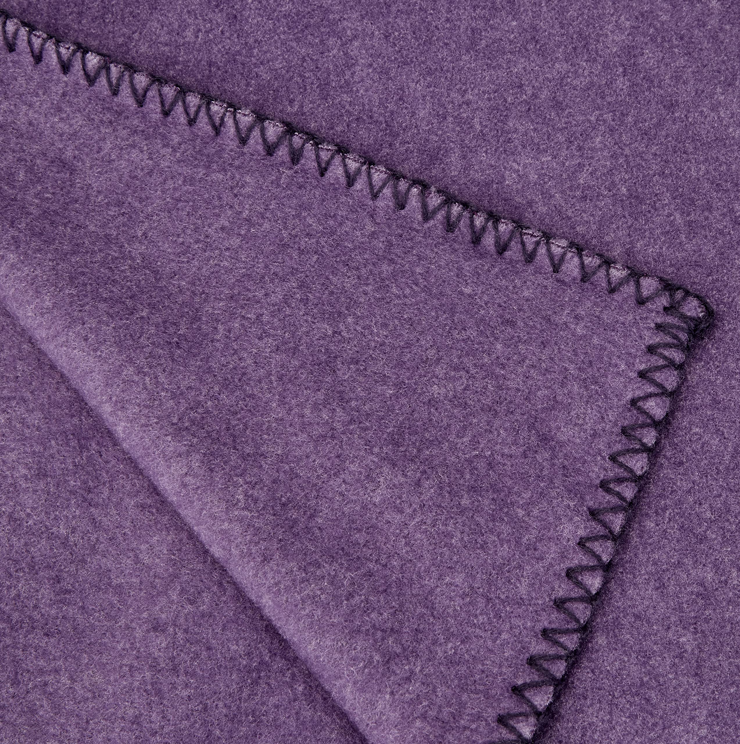 zoeppritz since 1828' Coperta, 110 x 150 cm, 490 Melanzana
