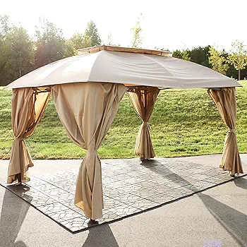 さびページ Amazon.com : Sunnydaze 10x13 Soft Top Patio Gazebo Canopy