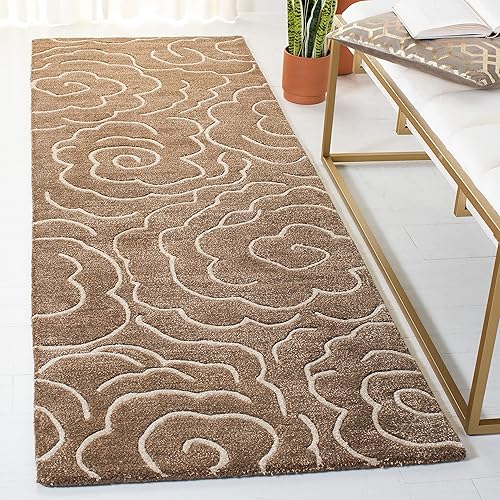 Vista 27 de SAFAVIEH Soho Collection SOH812B - Alfombra suave de lana y viscosa de 3 pies 6 pulgadas x 5 pies 6 pulgadas, color azul claro/marfil Soft Lt.