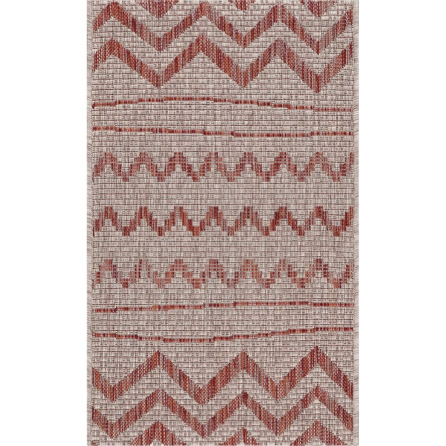 大判/シャビーレッドの上品なシノワズリラグ No.674 Amazon.co