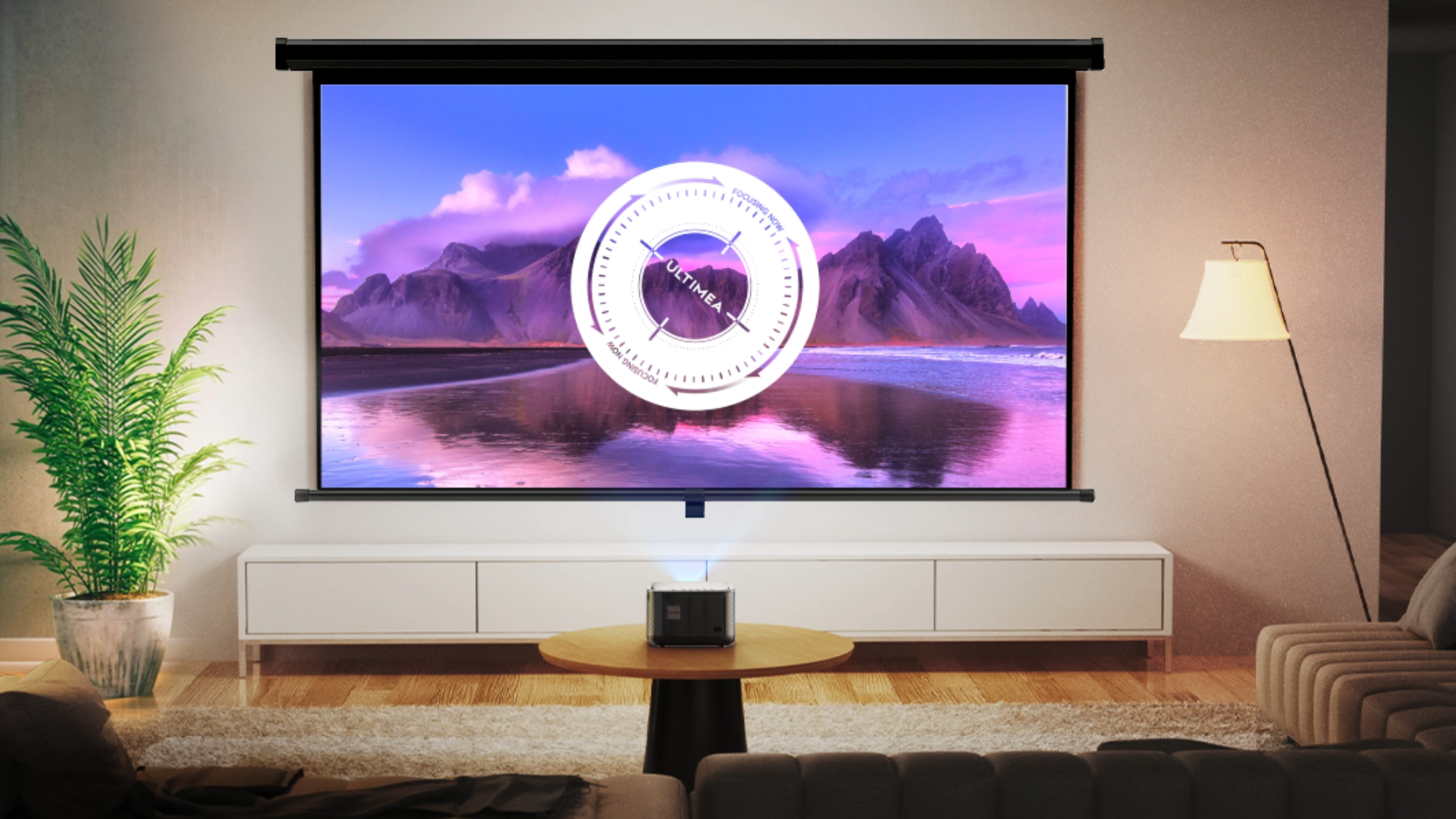 ULTIMEA Proiettore Smart con Dolby Audio, Supporto 4K per Home Cinema, Certificato Netflix, 700 ANSI Lumen, WiFi, Regolazione dello Schermo e Funzione di Evitamento Ostacoli, Apollo P50
