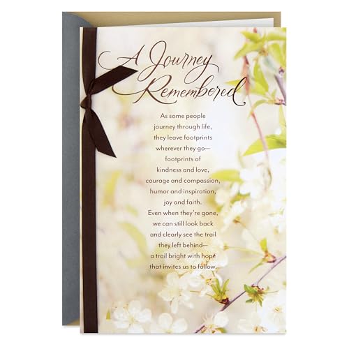 (Dogwood Flowers) - Hallmark Mahogany Religious Sympathy Greeting Card
