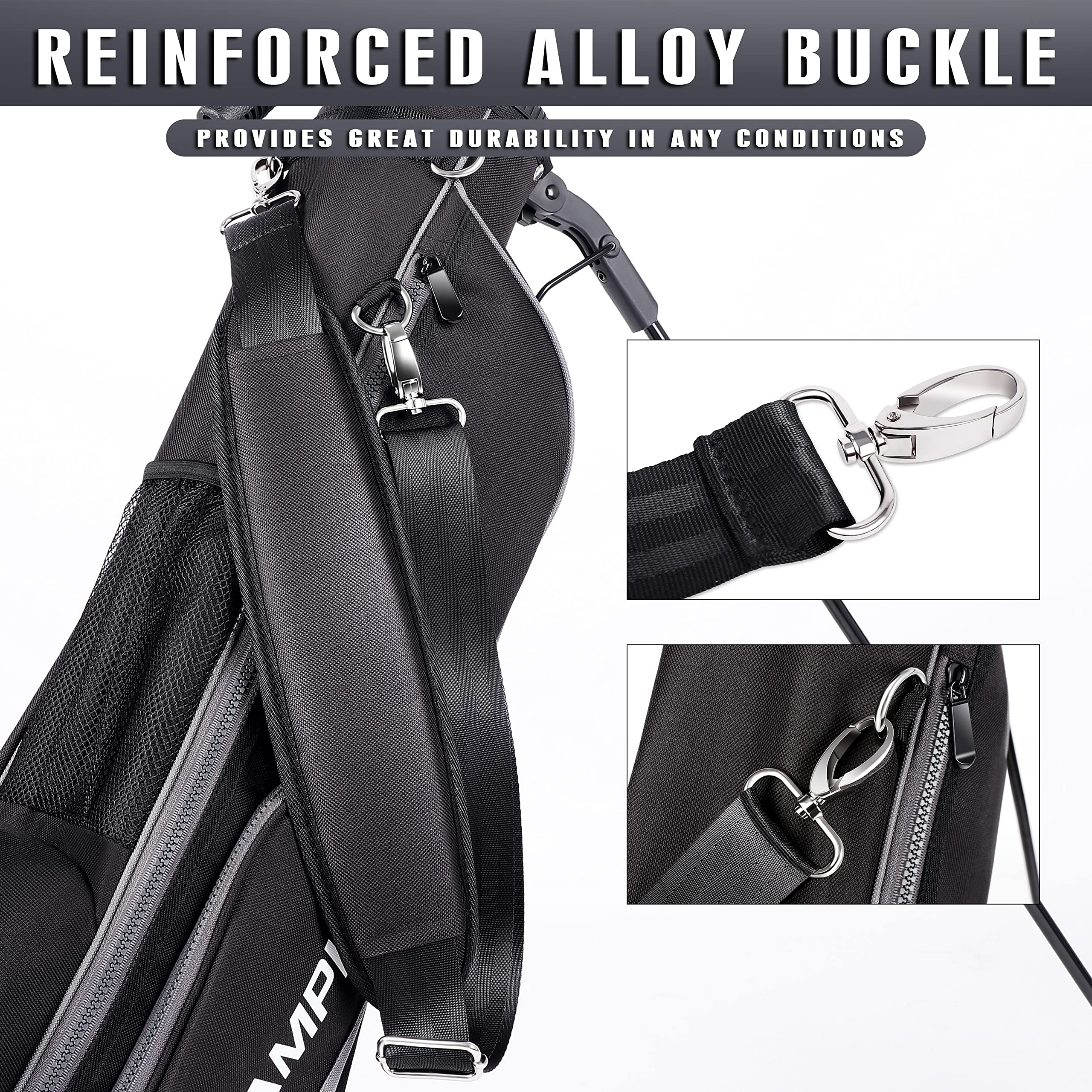 CHAMPKEY Lightweight Golf Stand Bag | Premium 600D Polyester Oxford Sunday Golf Bag?Easy to Carry & Durable Pitch Golf Bag
