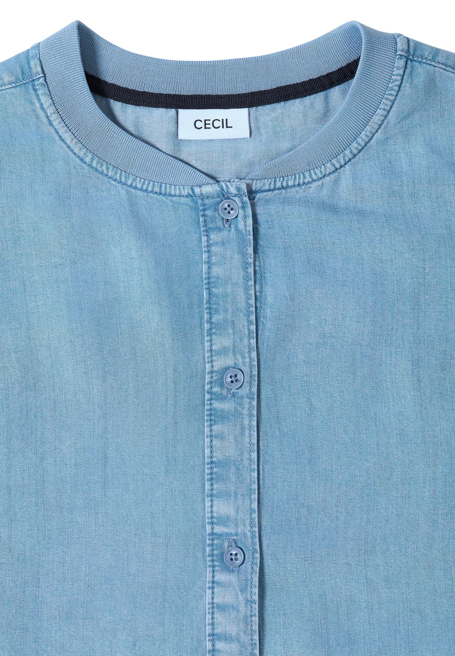 Cecil Lyocell-Bluse in Blouson-Optik