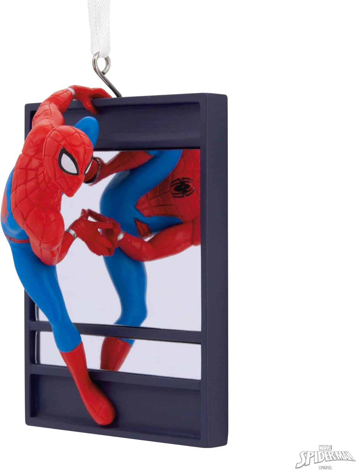 Hallmark Marvel Spider-Man on Window Christmas Ornament