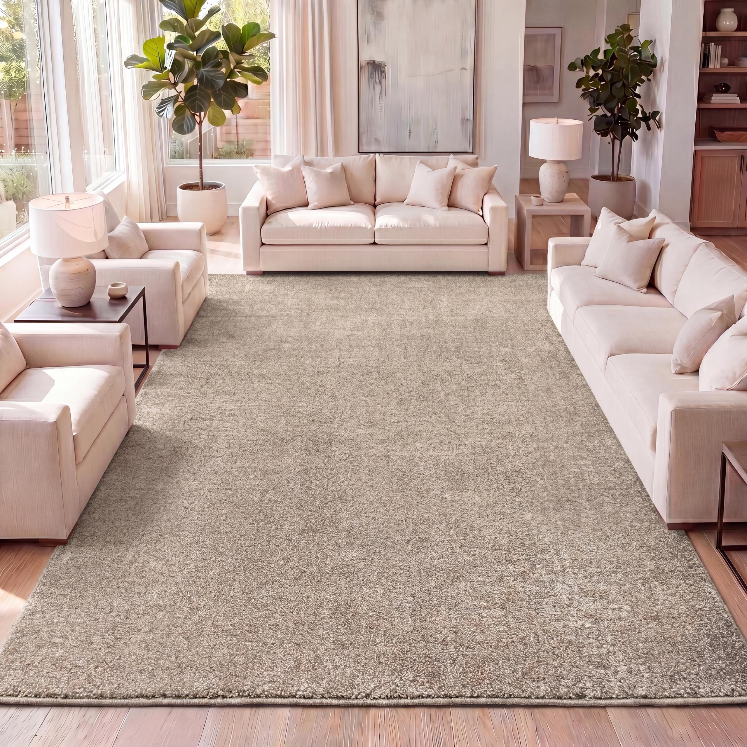 Amazon.com: JONATHAN Y Haze Solid Low-Pile Beige Indoor Area Rug