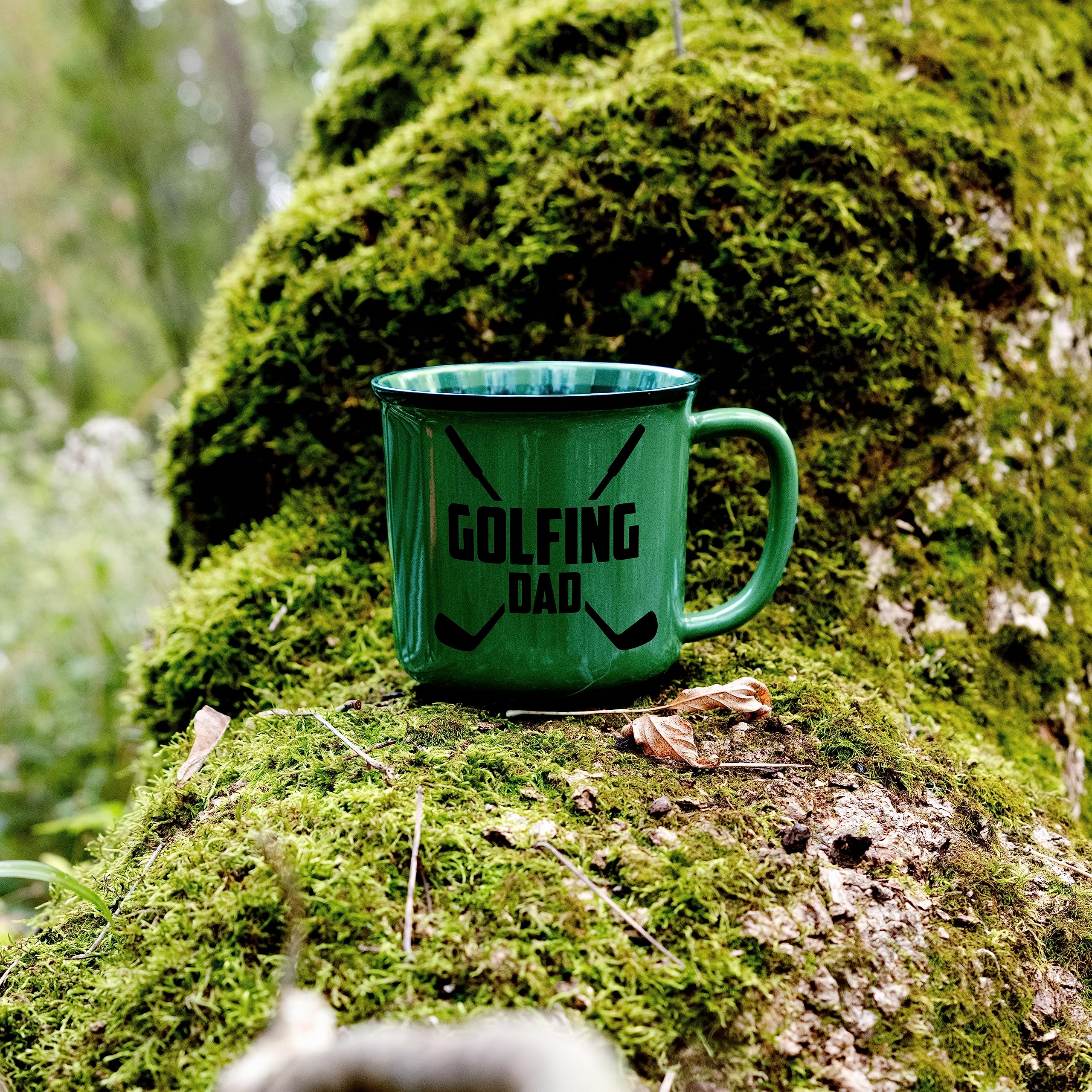 Pavilion - Taza de café de 18 onzas para deportes al aire libre, golf, hombre, día del padre, regalo de golf