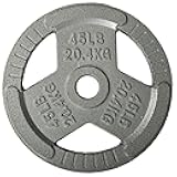 Olympic Cast Iron 2-Inch Weight Plates for Strength Training & Weightlifting, 255 Pounds Set, Multiple Packages