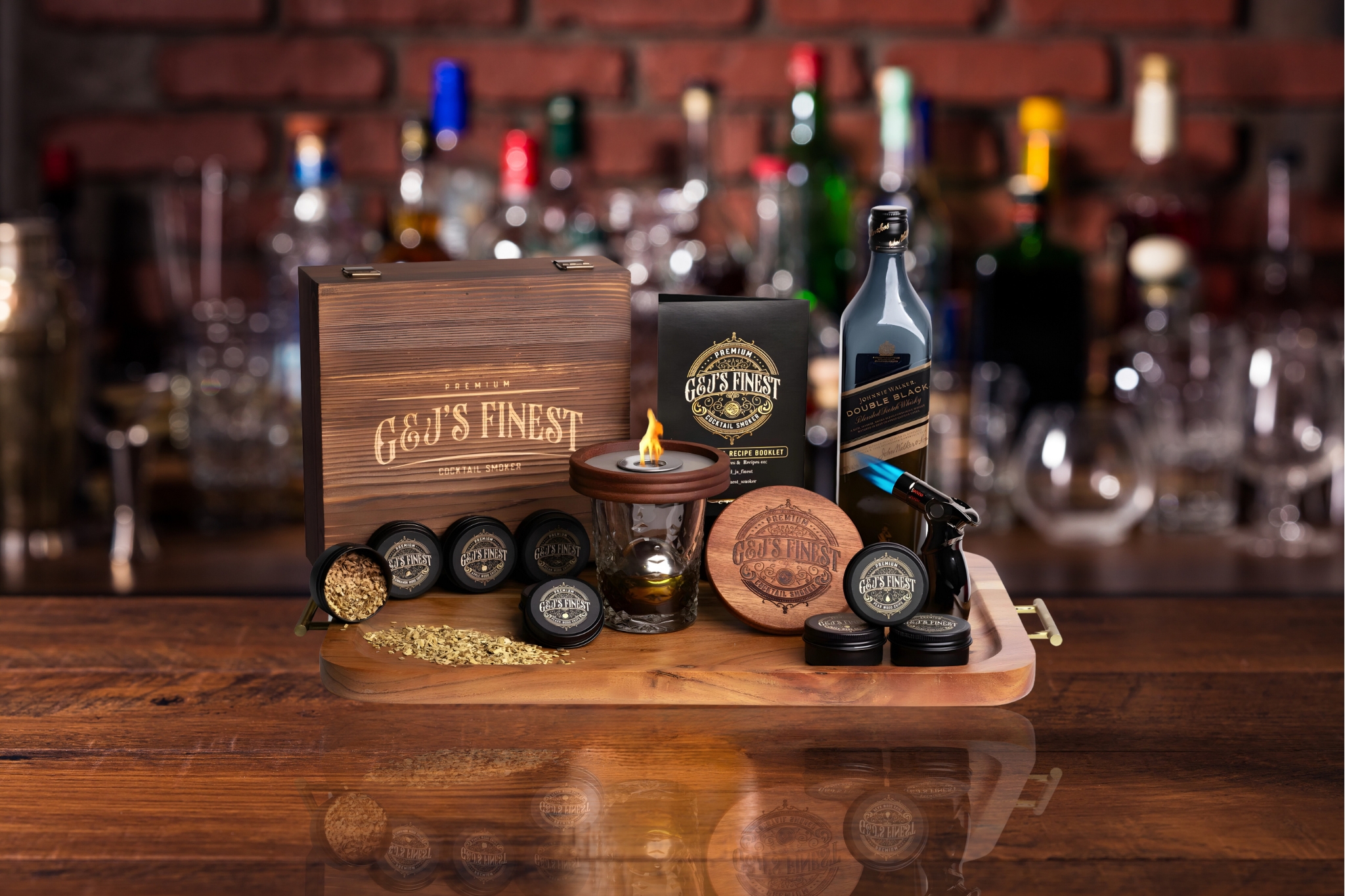 Amazon.com: Whiskey Smoker Kit with Quad Flame Torch - 6 Wood