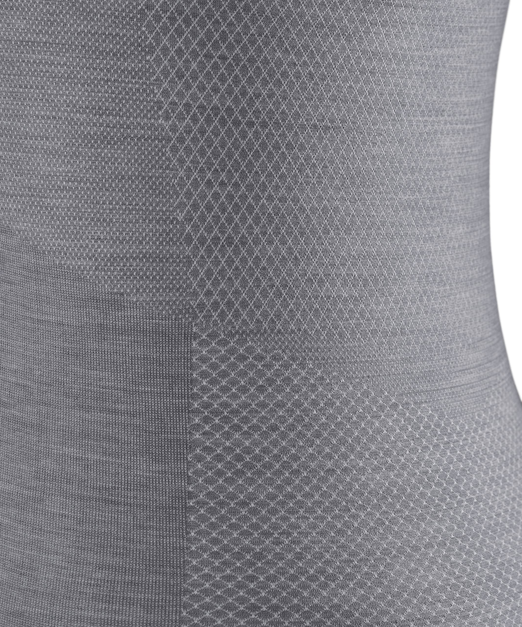 FALKE Kobiety Warstwa podstawowa (góra) Wool-Tech Light V Neck W S/s Ts wełna materiał funkcjonalny regulujące klimat 1 Sztuka, Szary Grey-Heather 3757, L