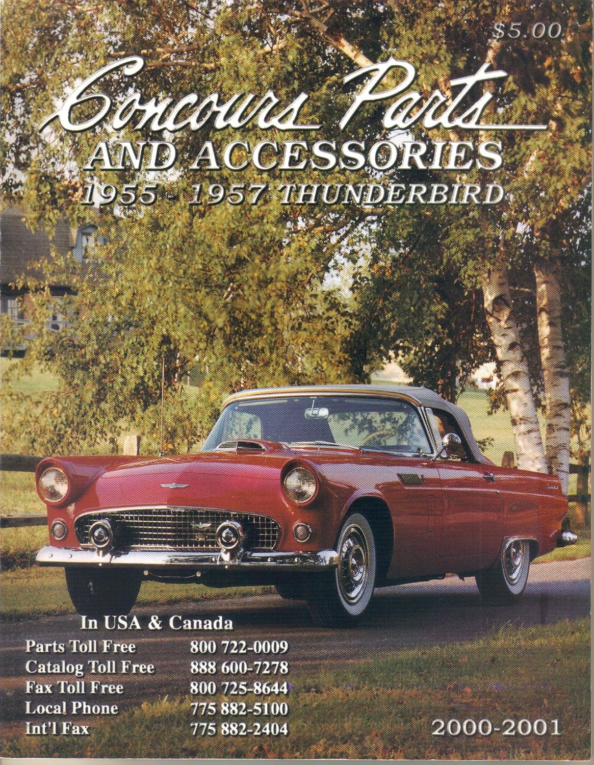 Concours Parts and Accessories, 20002001 Catalog for 19551957