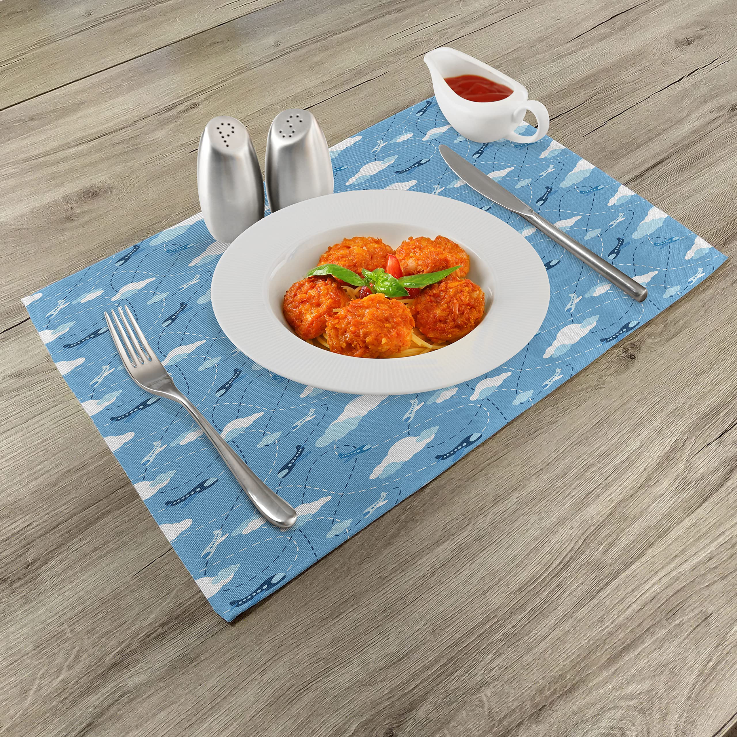 SUEH DESIGN Tovaglietta in Pelle Set di 6 Tovagliette Ecopelle Lavabile Impermeabili Resistente
