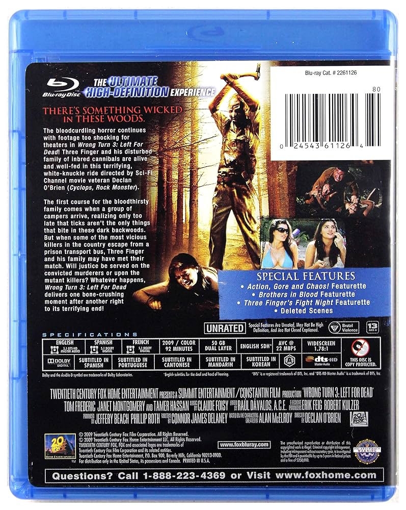Amazon.co.jp | WRONG TURN 3-LEFT FOR DEAD DVD・ブルーレイ
