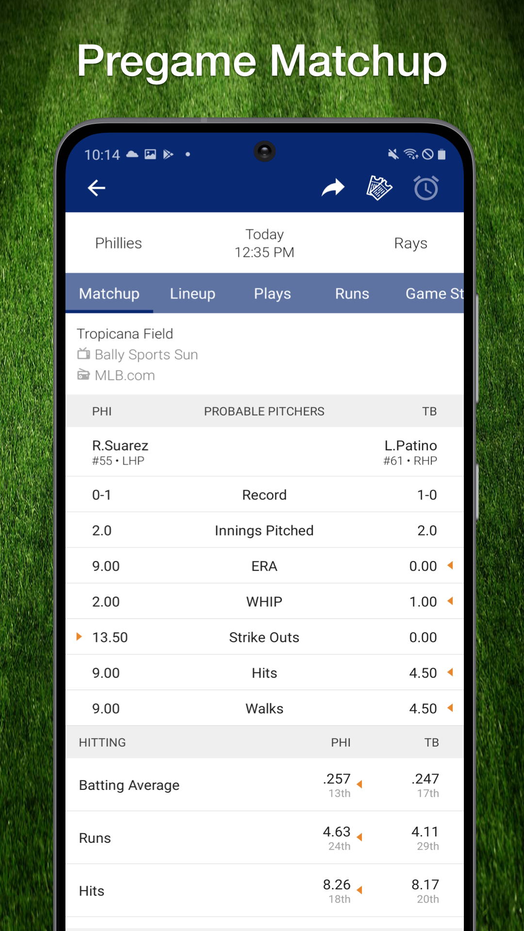 Scores App MLB Baseball Live Scores, Stats, & PlaysAmazon.co.jpAppstore for Android