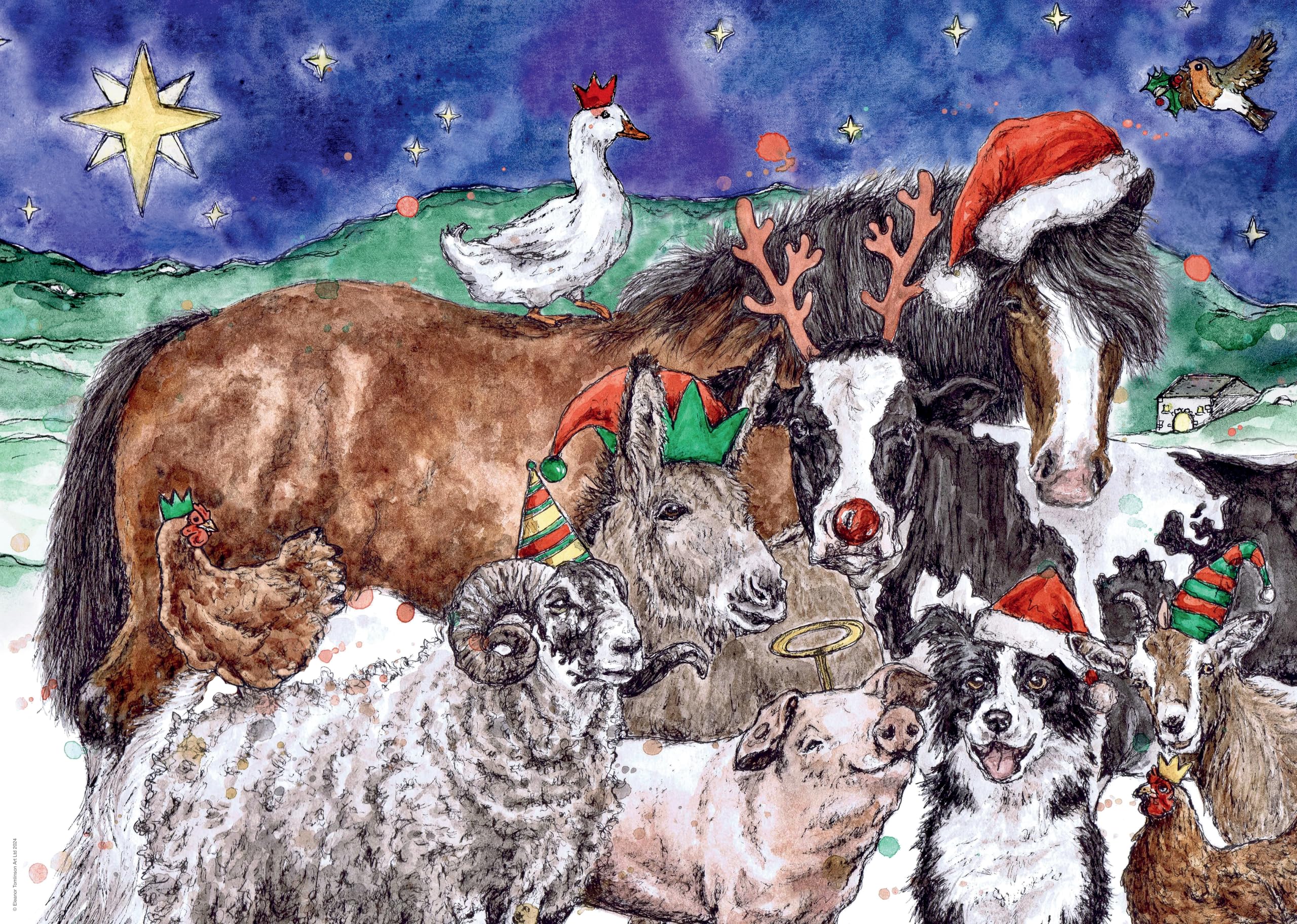 Ravensburger Women's Herd It’s Nearly Christmas 1000 Piece Jigsaw Puzzle